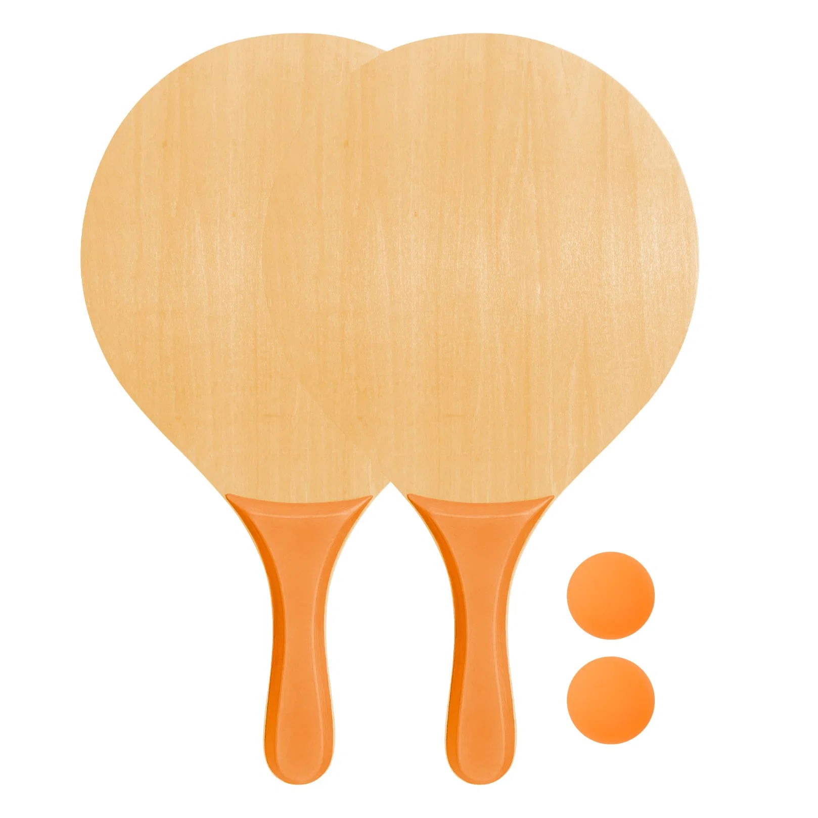 FSC Madera personalizada Contrachapado Playa Racket Setbeach Juego de Tenis de Playa Paddle para niños adultos