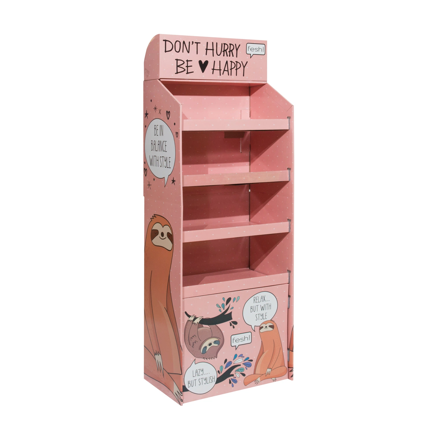 Paper Pop POS Retail Shelf Supermarkets Rack Cosmetic Cardboard Display Stand