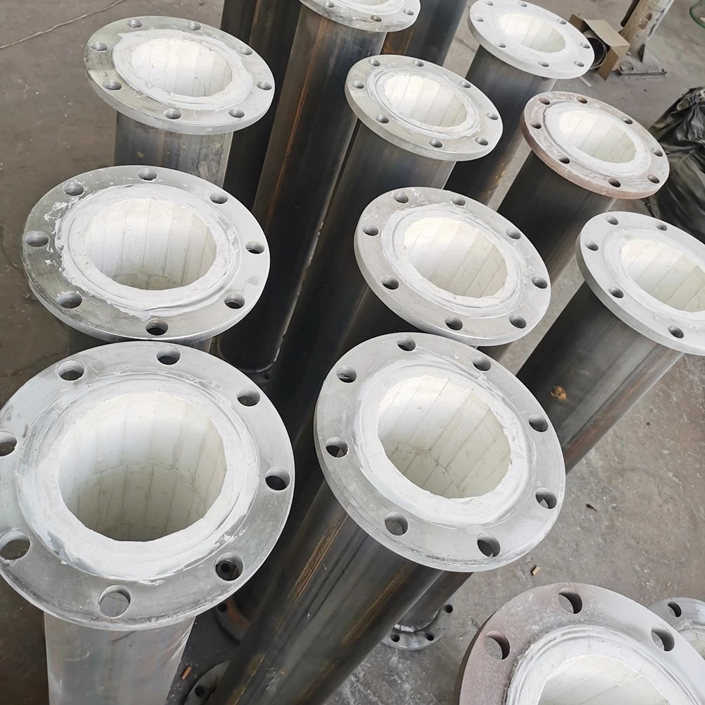 High Compaction Density Ceramic Tile Lined Tube for Operation Pipeline of Coal Preparation Plant