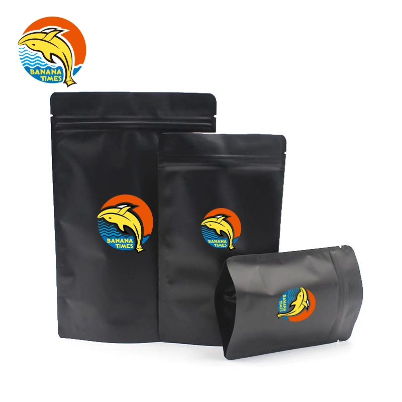 Branded Logo Printed Customized Heat Seal Resealable Stand up Plastic Smell Proof Packaging Mylar Bag with Zipper