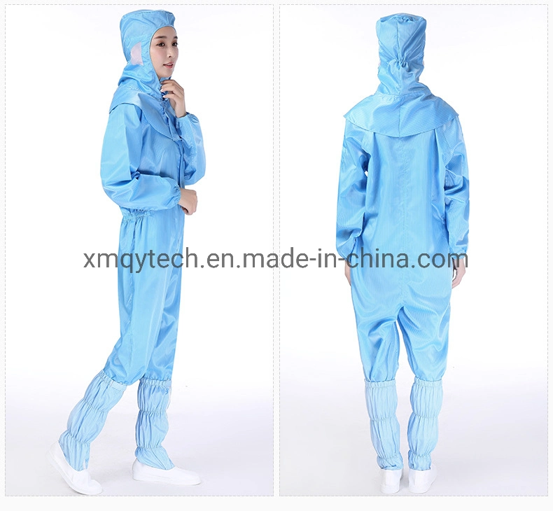 Cleanroom ESD Cotton Garment with Smock for Class 10 Cleanroom
