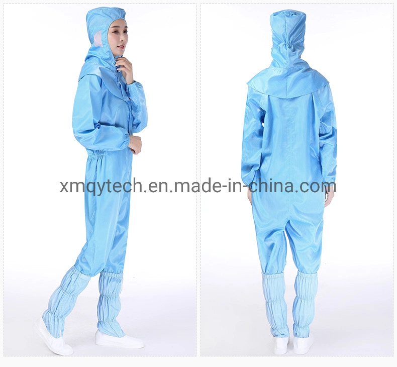 Sala limpia de ropa de algodón con Smock ESD para salas limpias clase 10