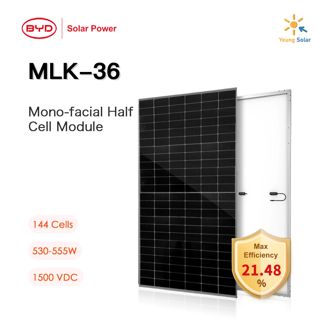 Haute qualité/performance à coût élevé Byd Auro Mlk 36 (530W-555W) 500W 540W 550W l'Énergie solaire Énergie solaire avec ce projet du système