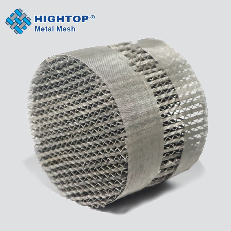 High Effectiveness Round Metal Wire Mesh Gauze Structured Packing for Absorption Towers