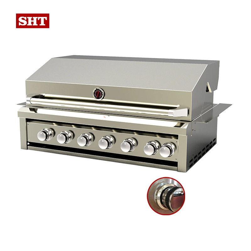 Outdoor Stainless Steel 6 Burners Built in BBQ Gas Grill