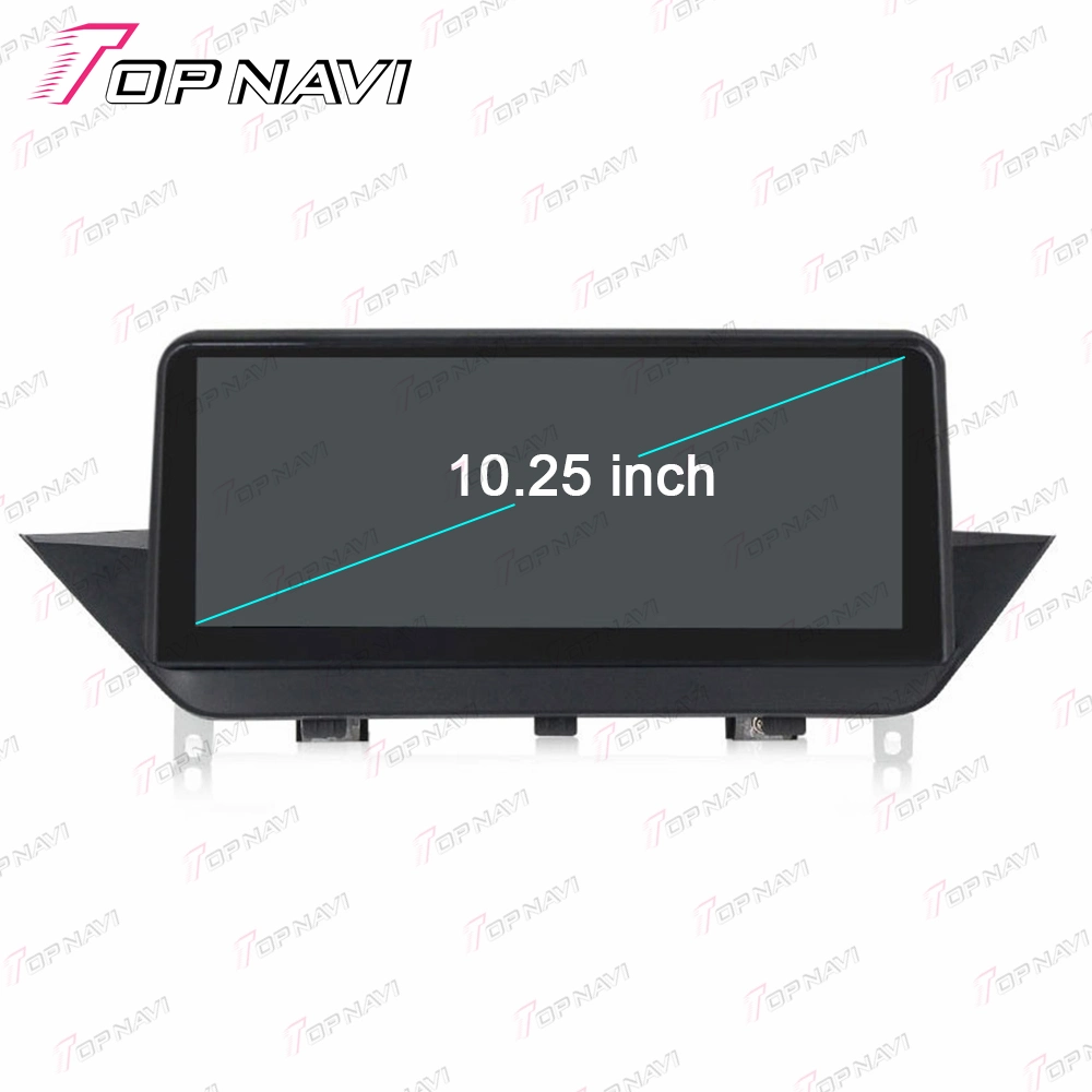 Vidéo de l'écran vertical tactile Android de voiture pour BMW série X1 Lecteur DVD sans fil GPS E84 2010 2011 2012 4+64 Go