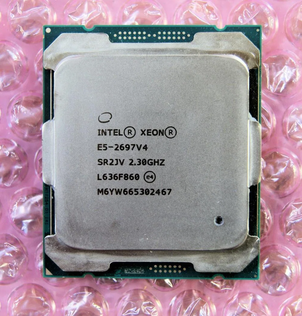 معالج الخادم Intel Xeon E5 2697 V4 18 أساساً 3.6 وحدة معالجة مركزية للكمبيوتر GA2011 جيجاهرتز