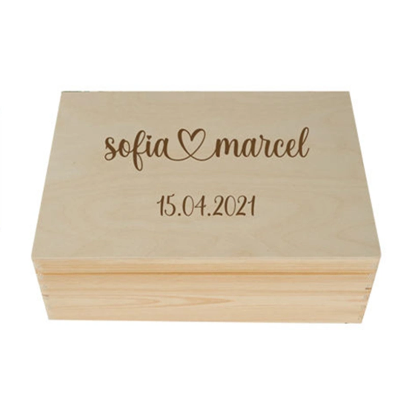 Dekorative personalisierte Keepsake Box für gravierte Hochzeitserinnerungen Geschenk Keepsake