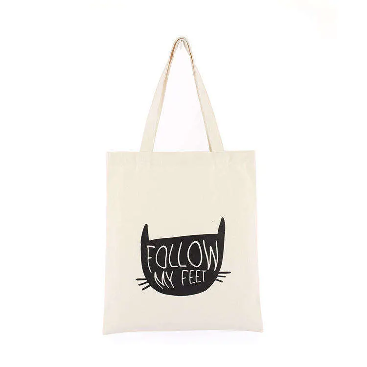 Custom Print Logo Shopping Recycled Gift Cotton Canvas Tote Bag for Promotion