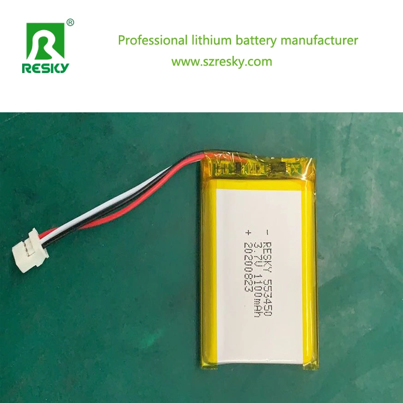 553450 1100mAh Lipo 3.7V Battery for Emergency Phone