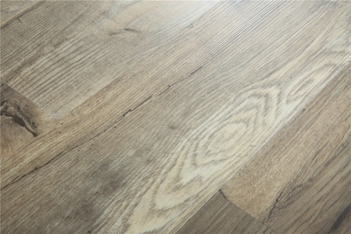 Grain du bois contreplaqué Wear-Resistant vinyle PVC WPC Cliquez sur les revêtements de sol