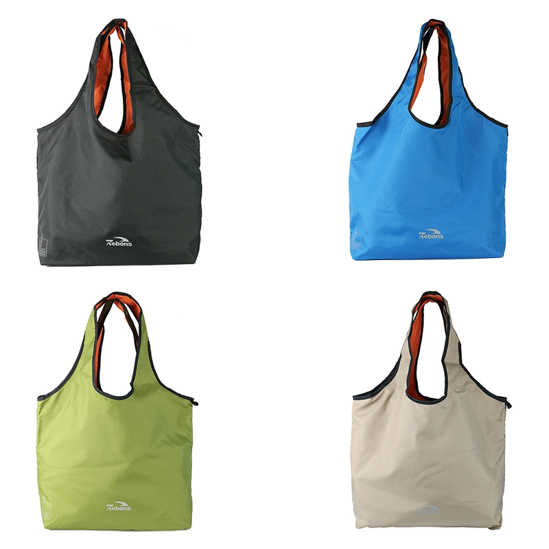 Recyclable Shopping Bag 100% RPET Tote Grocery Bag From Recycled Materials