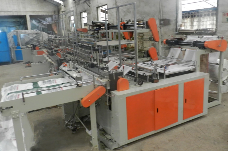 Computer Single Layer Double Line Cold Cutting Heat Sealing Bag Making Machine