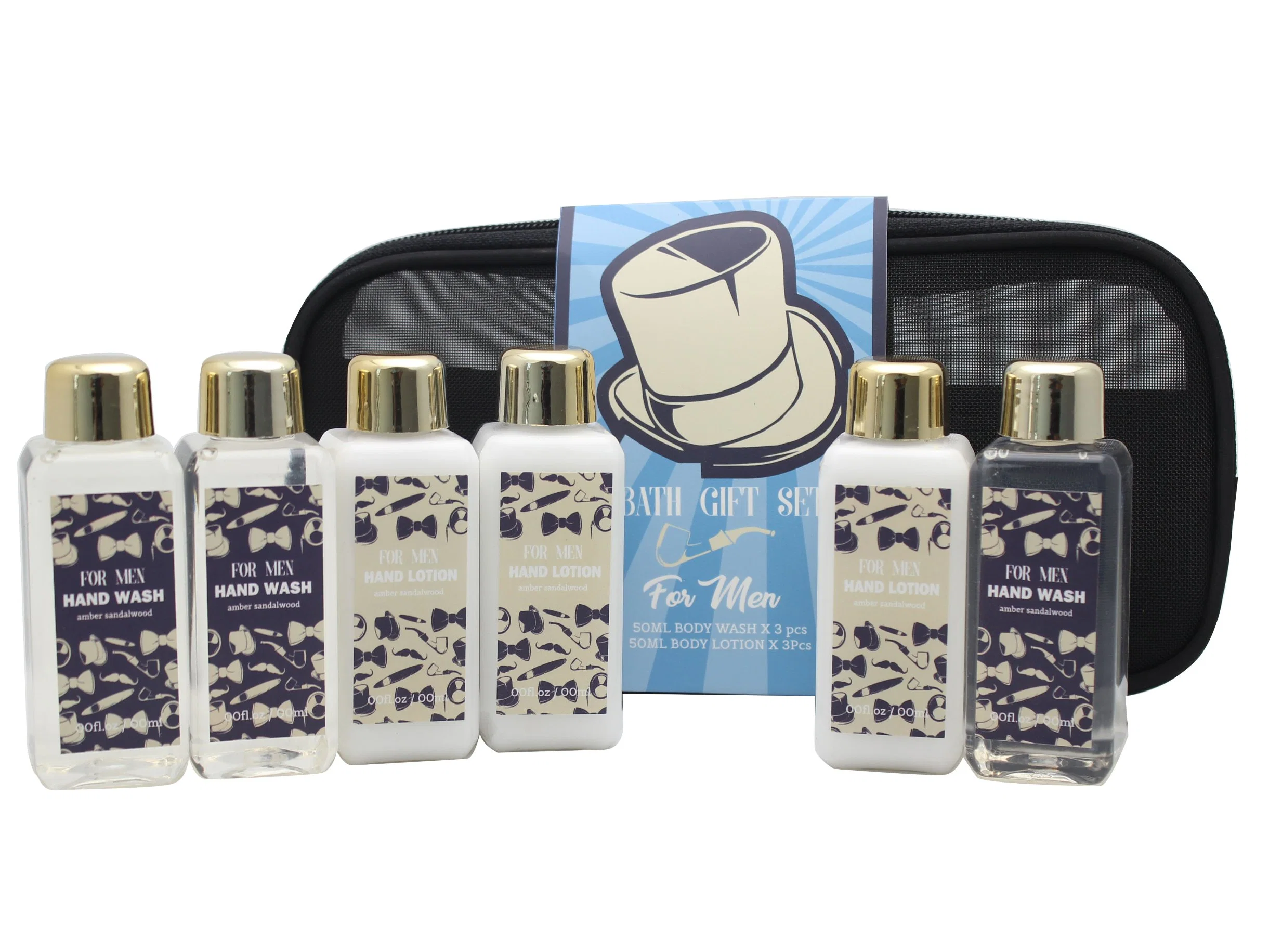 Supplier OEM Men&prime; S Personal Care Kit Set Antibacterial Body Wash Body Lotion