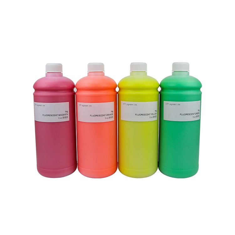 1000ml Fluorescent Color Dtf Ink Digital Pigment Ink Dtf Pet Film Transfer Ink for Epson L1800 L1300 etc Printer