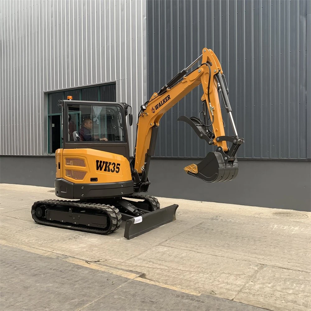 Wk35 New Close Cab Micro Digger Mini Excavator with Competitive Price