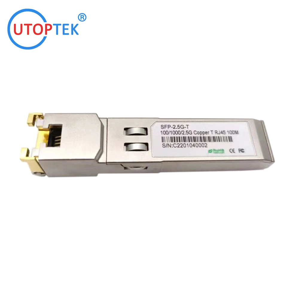 Suministro de fábrica 10g 5g 2,5g 1g 100m base-T Cobre RJ45 Módulo transceptor SFP UTP SFP para Cisco Huawei