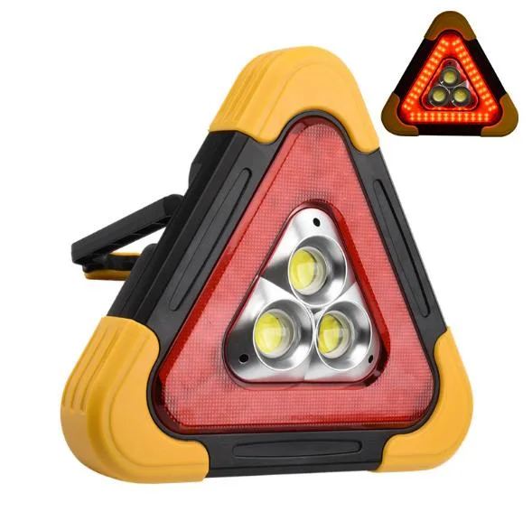 Solar Durable Multi Function Work Light Car Warning Triangle Lamp