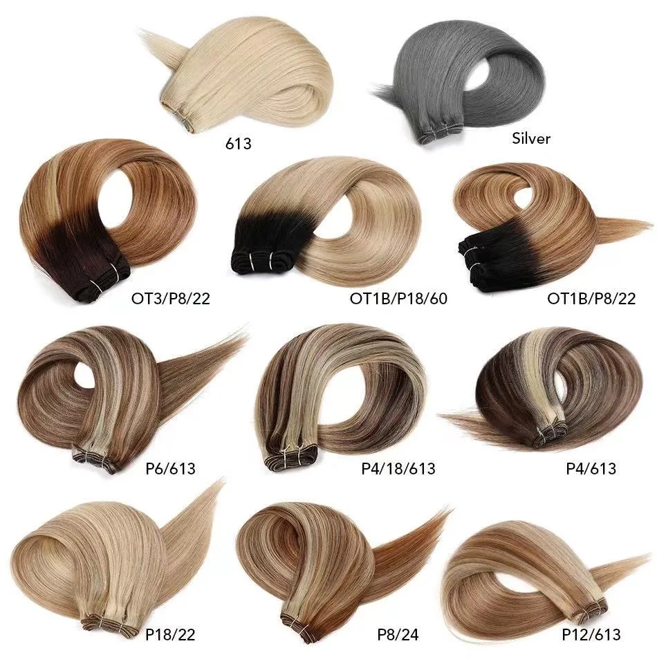 New Product Comfortable 11A Grade Virgin Human Remy Hair Extensions Flat Weft