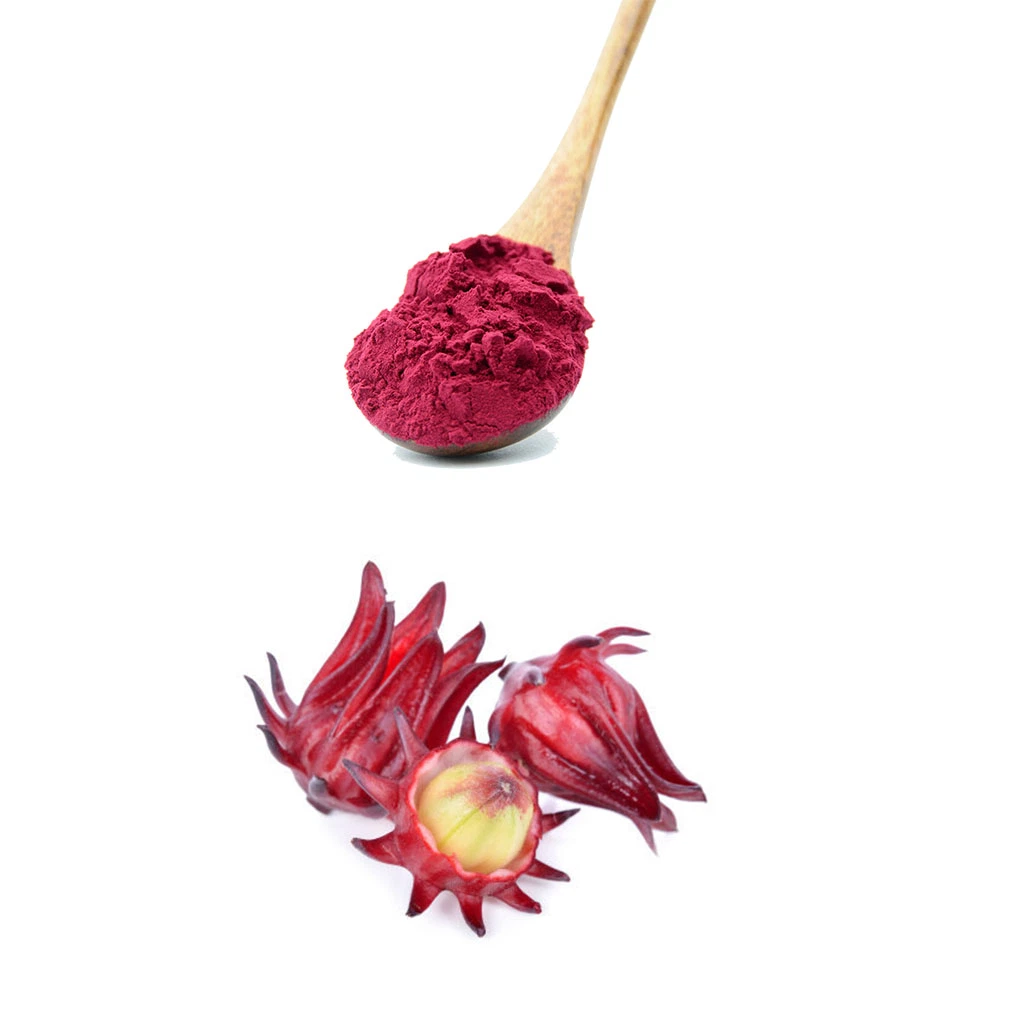 Factory Supply Food Grade Natural Roselle Extract Hibiscus Flower Powder