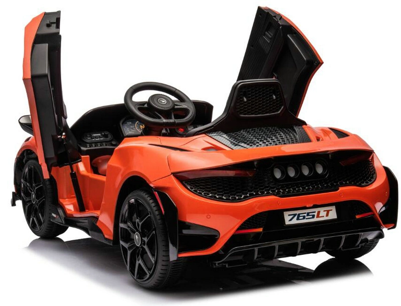 Juguete para niños nuevos con puertas de tijeras McLaren 765lt Licensed Ride En coche