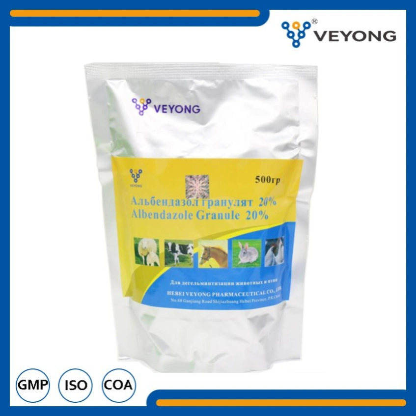 Premixed Feed Poultry Medicine Albendazole Granule for Cattle Sheep Livestock From GMP Pharmaceutical Factories