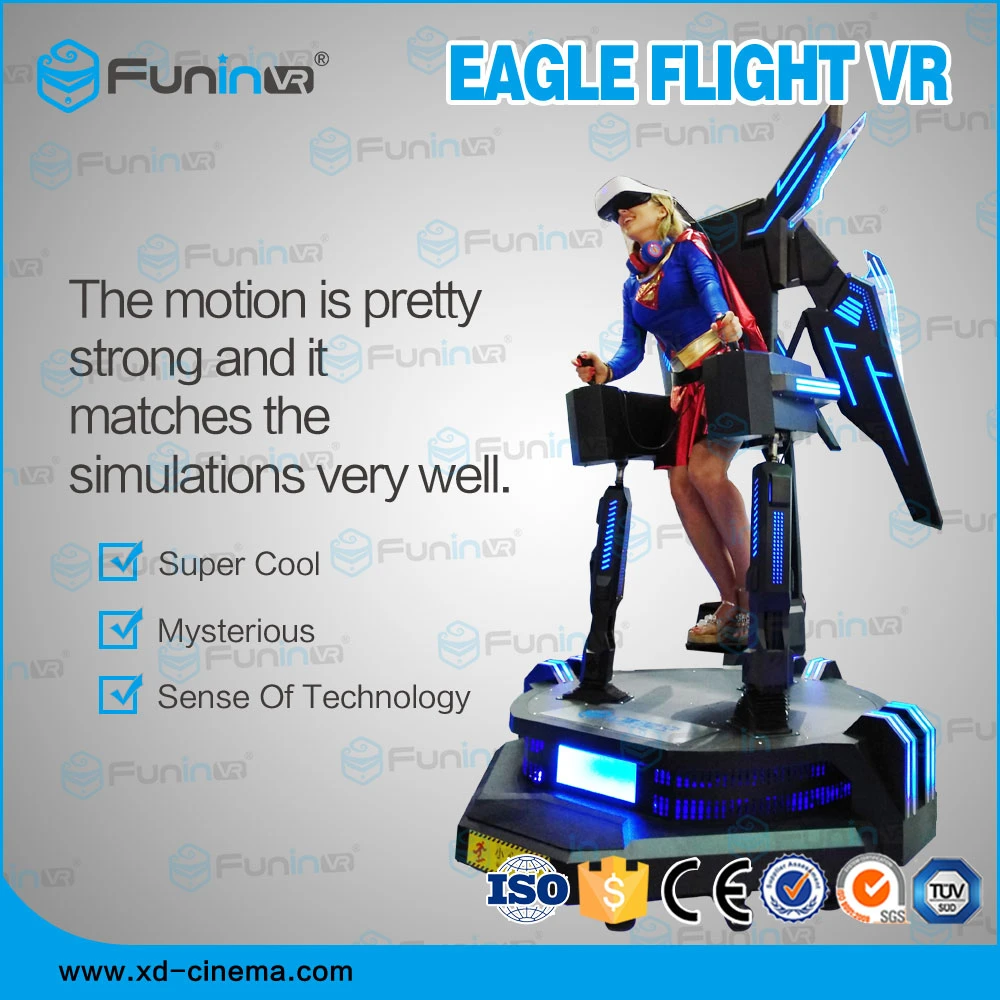 Amusement Virtual Reality Device Stand-up Vr Motion Flight Simulator