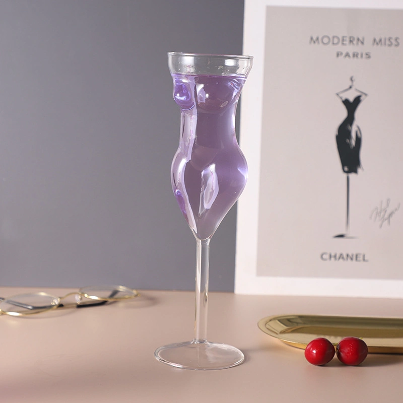 150ml Women Body Shape Glass Cup Bar Cocktail Wineglass