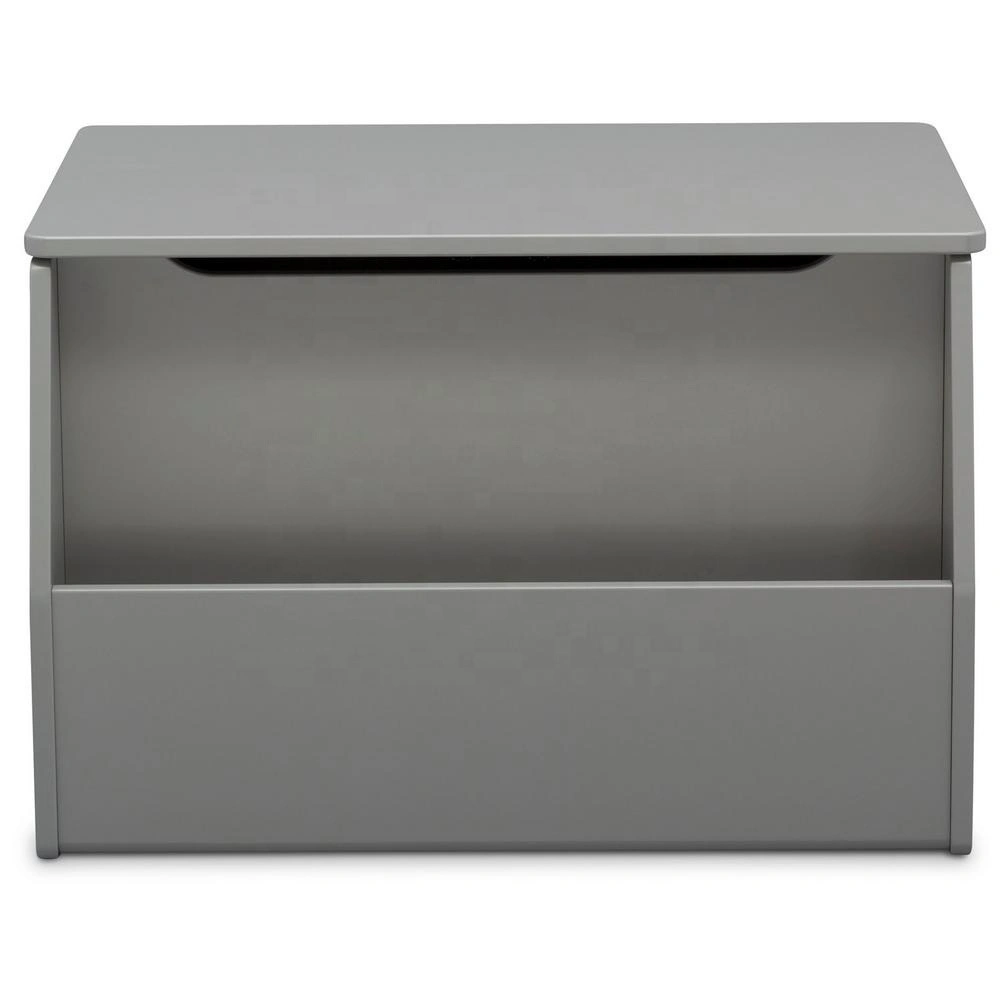 Grey European MDF Child Wood Toy Storage Box