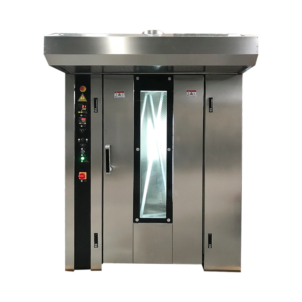 El mejor horno túnel giratorio doble giratoria Selector rotativo horno Rack codificada quemador Riello 1000 Vapor Harga bandeja de horno giratorio Rak