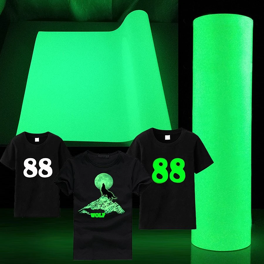 Luminous Glow in The Dark Heat Transfer Vinyl for Textile