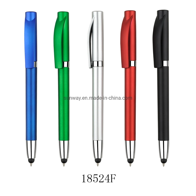 Pen Factory Wholesale/Supplier Office Custom Screen Stylus Plastic Logo Ball Pen