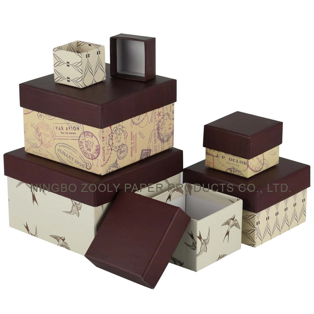 Custom Design Jóias caixa de oferta de papel Amazon Chocolate Packaging Box Caixa de cosméticos caixa de jogo caixa de armazenamento de papel caixa de casamento