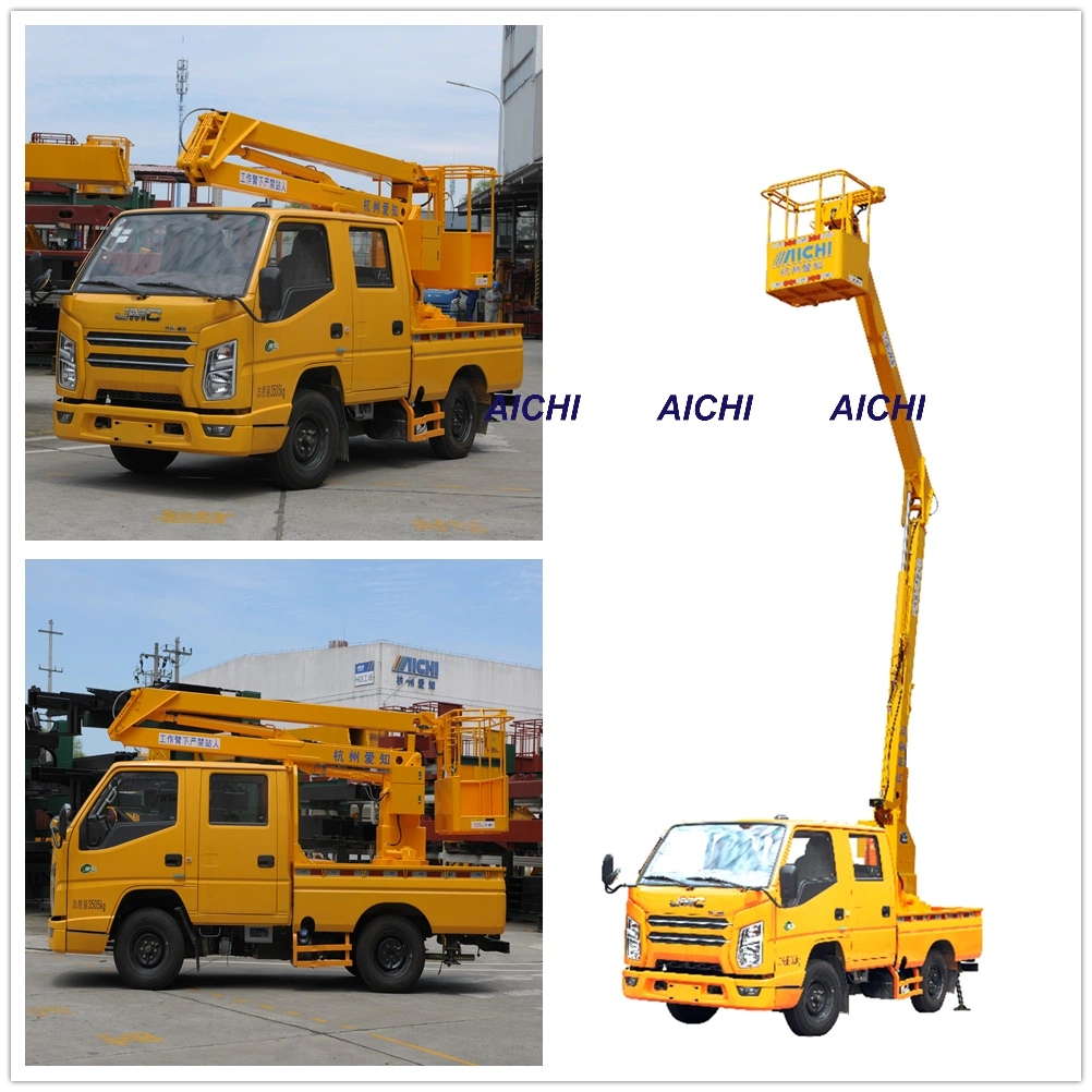 Folding 9m Hydraulic Ladder Jmc Truck Aerial Work Vehicle