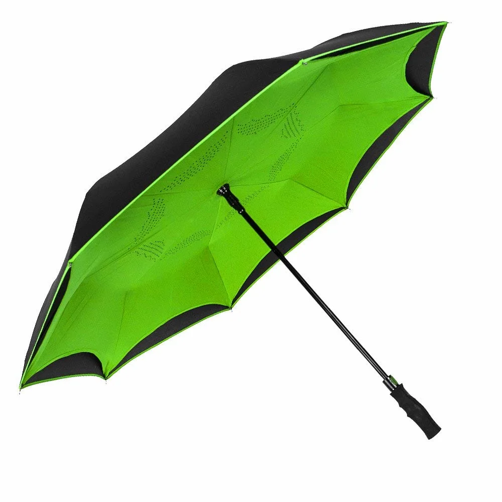 All-Fiberglass Frame Inverted Reverse Umbrella with Automatic Open and Close