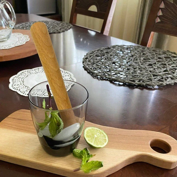 Durable Muddler Cocktails Wood Crusher Wooden Mojito Bar Tool Cocktail Muddler