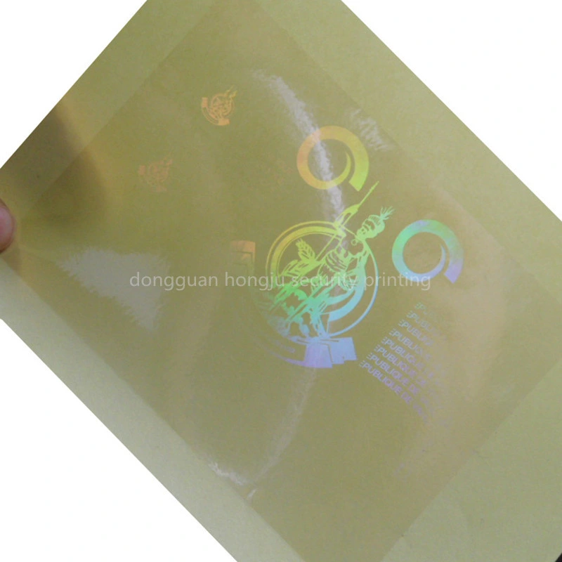 Security Custom ID Card Size Thermal UV Laminate Transparent Hologram Lamination Pouch Film