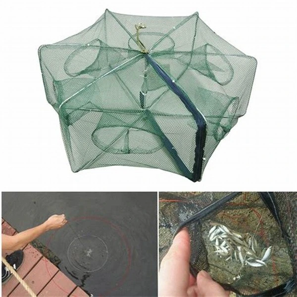 Folded Casting Portable 24 1000fishing Net Crayfish Catcher Tool Fish Cage Lobster Crab Trap