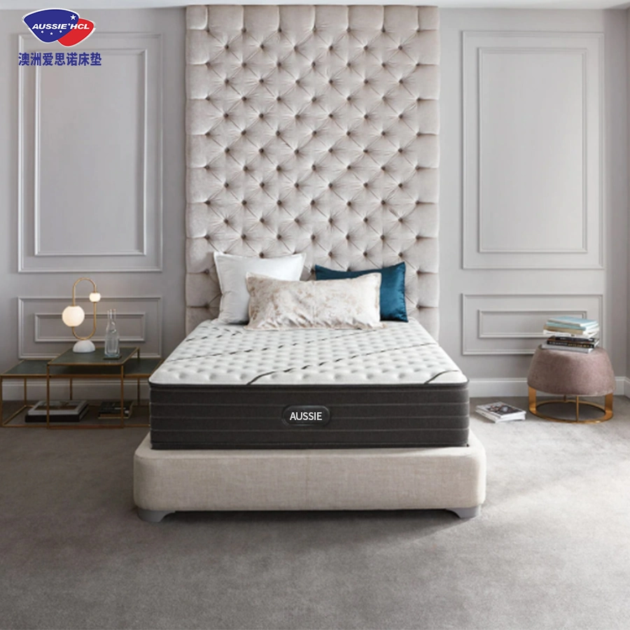 Aussie HCl Modern Bedroom Мебель Отель Bed Mattress Pillow Top Карманный пружинный матрас латекс Память матрас матрас Королева кровать