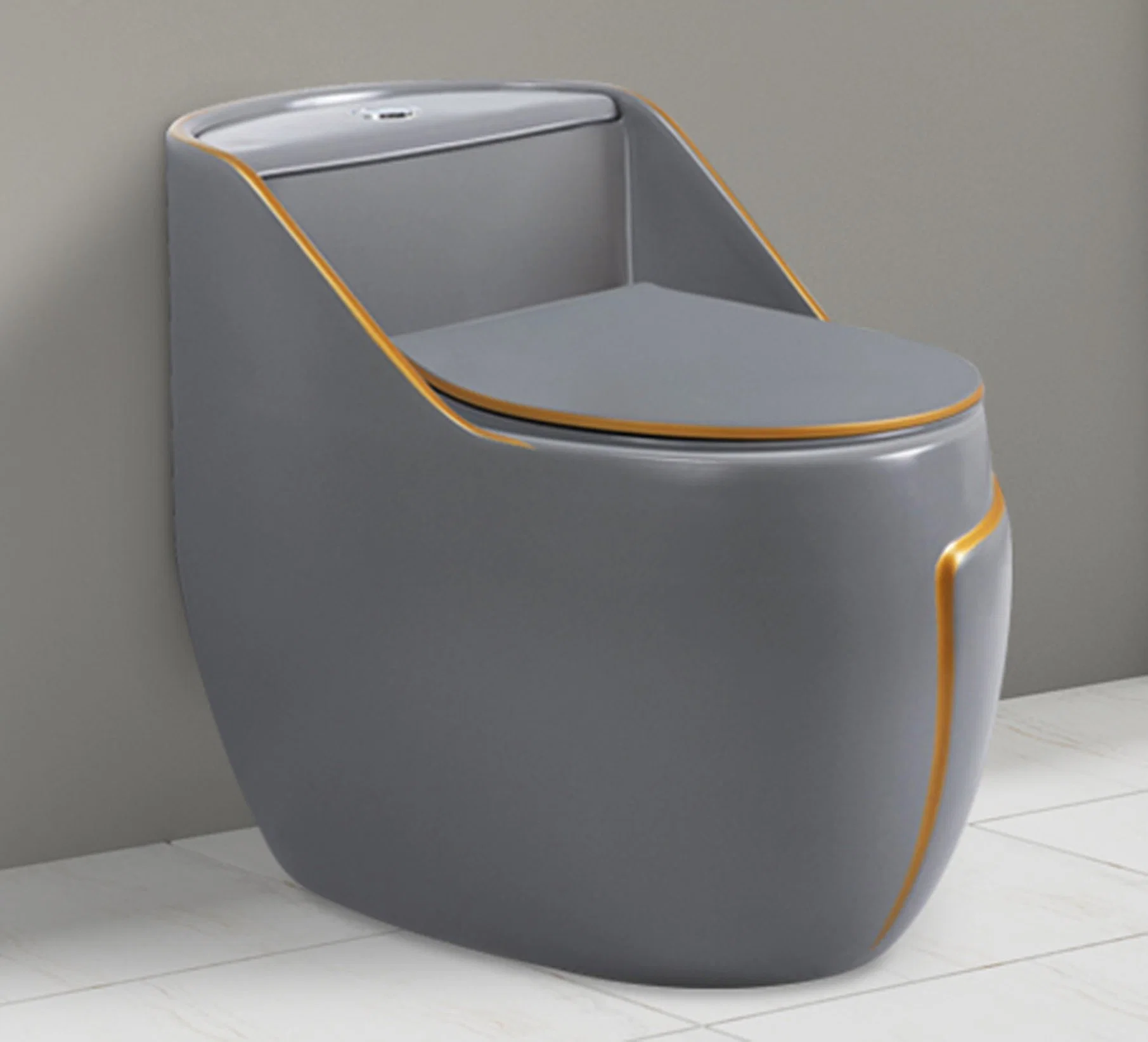 Closestool Wahsdown Back to Wall One Piece Wc with Soft Close Seat Toilet