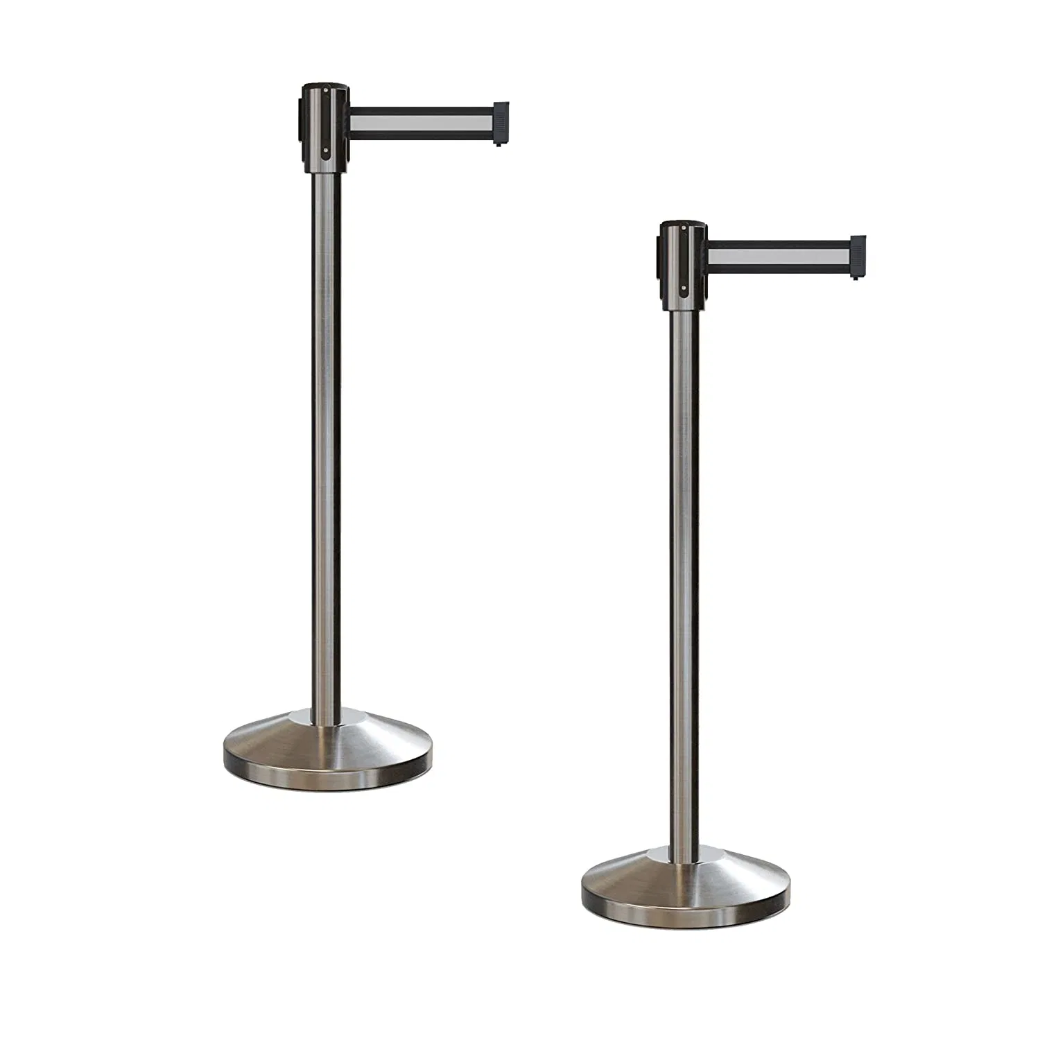 Retractable Belt Barrier Posts Crowd Control Guidance Stanchion