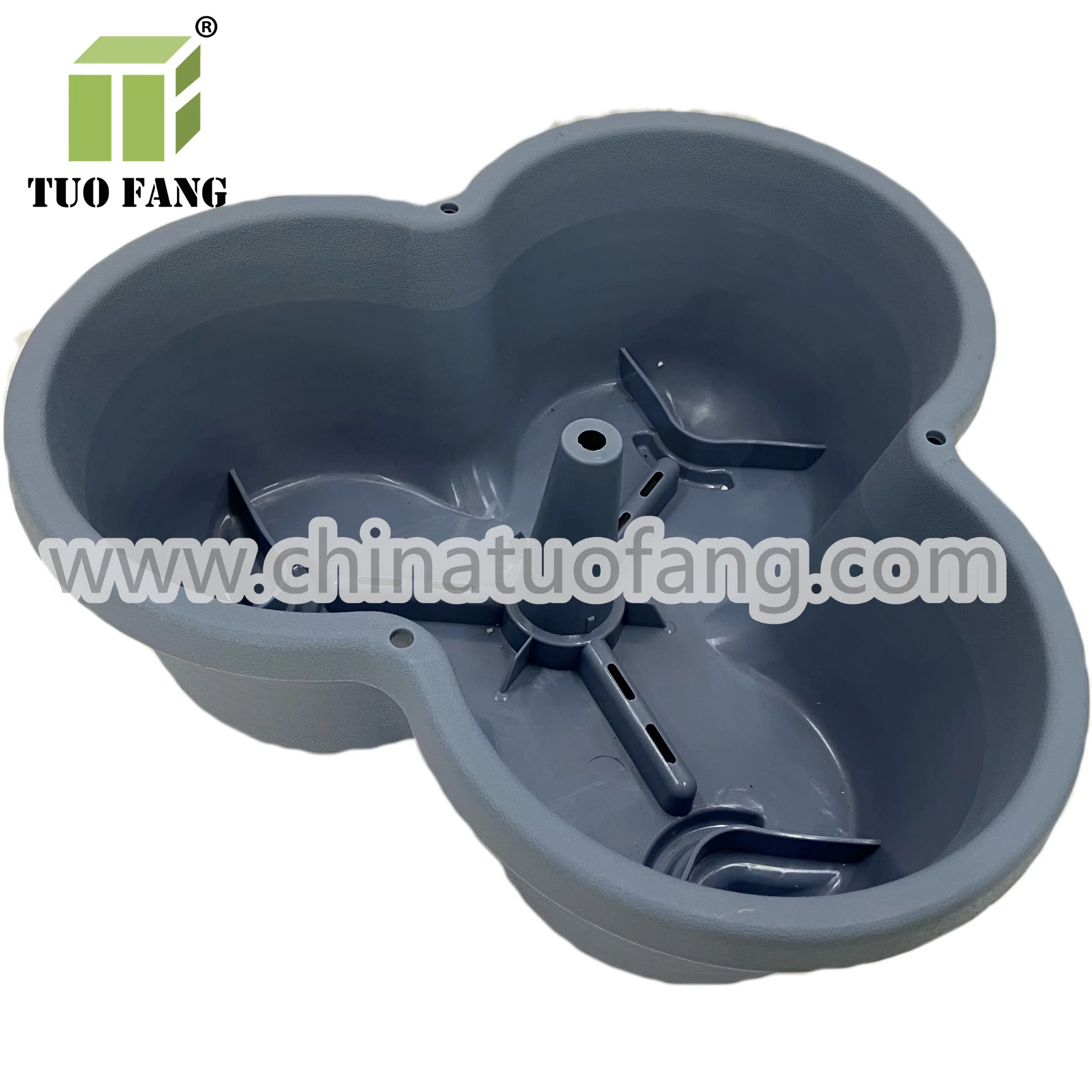 Plastic Flower Pot with Bottom Plate Plastic Injection Mold