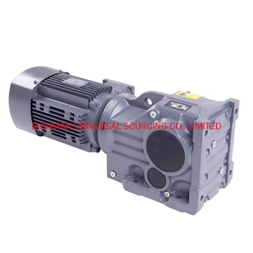 Qiangzhu K Type Helical Bevel Gear Speed Reducer Gearboxes Motor