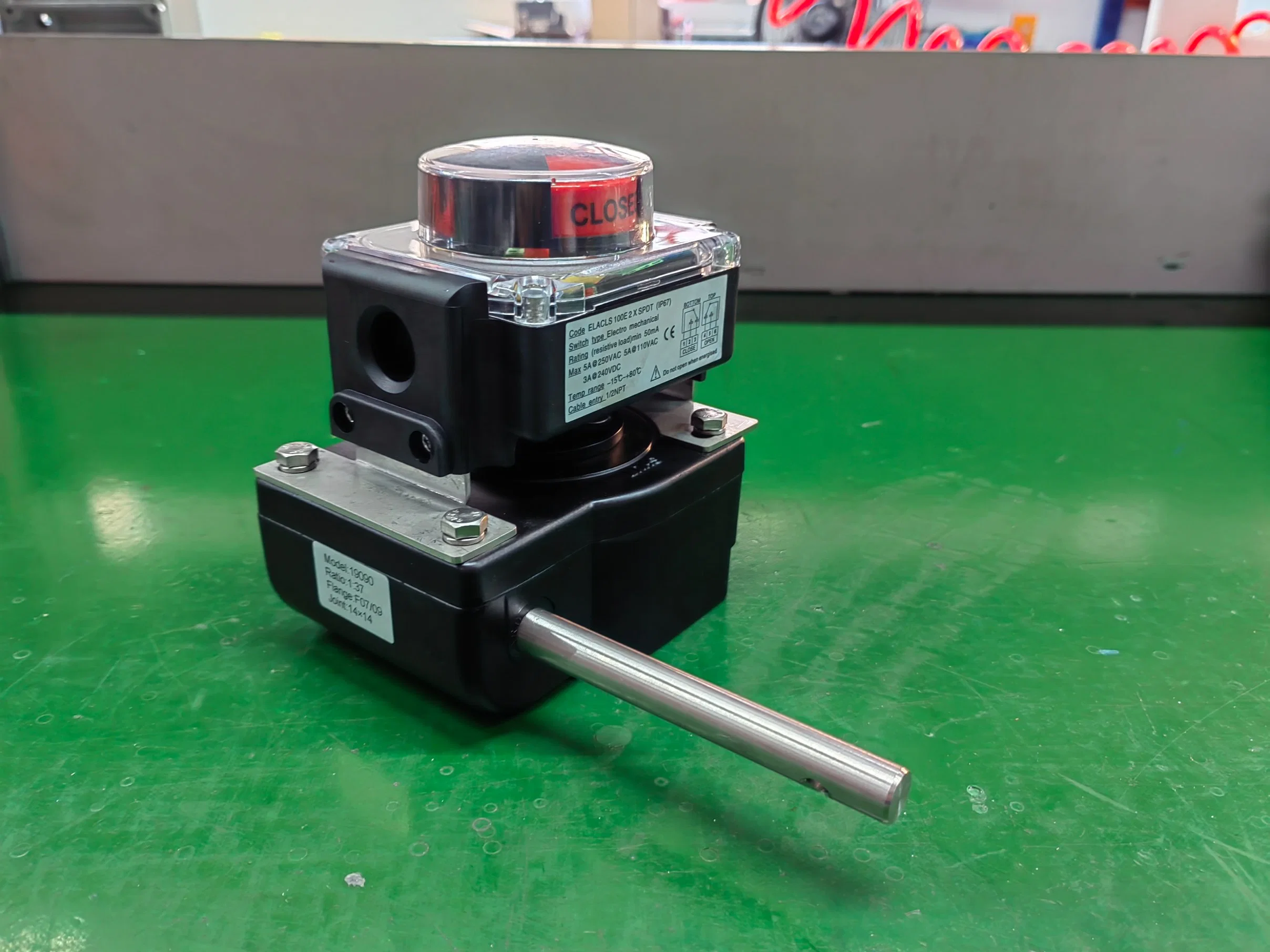 High quality/High cost performance  Aluminum Alloy Body Worm Gearbox with Indicator