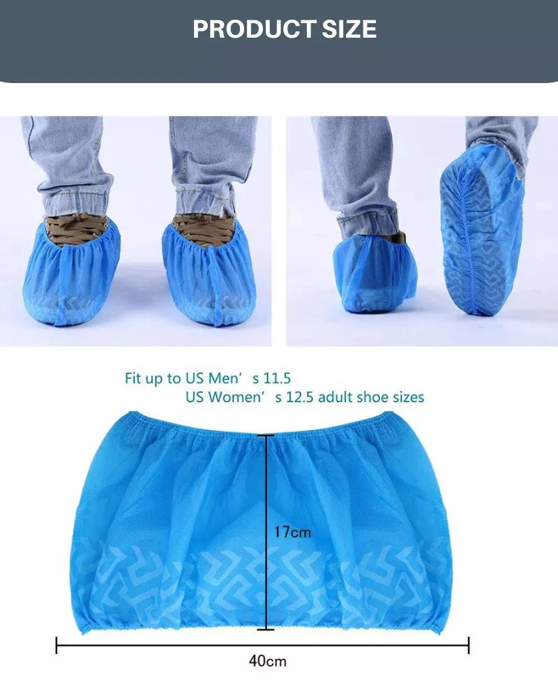 Nonwoven Slip-Resistant Shoe Cover for Cleanroom