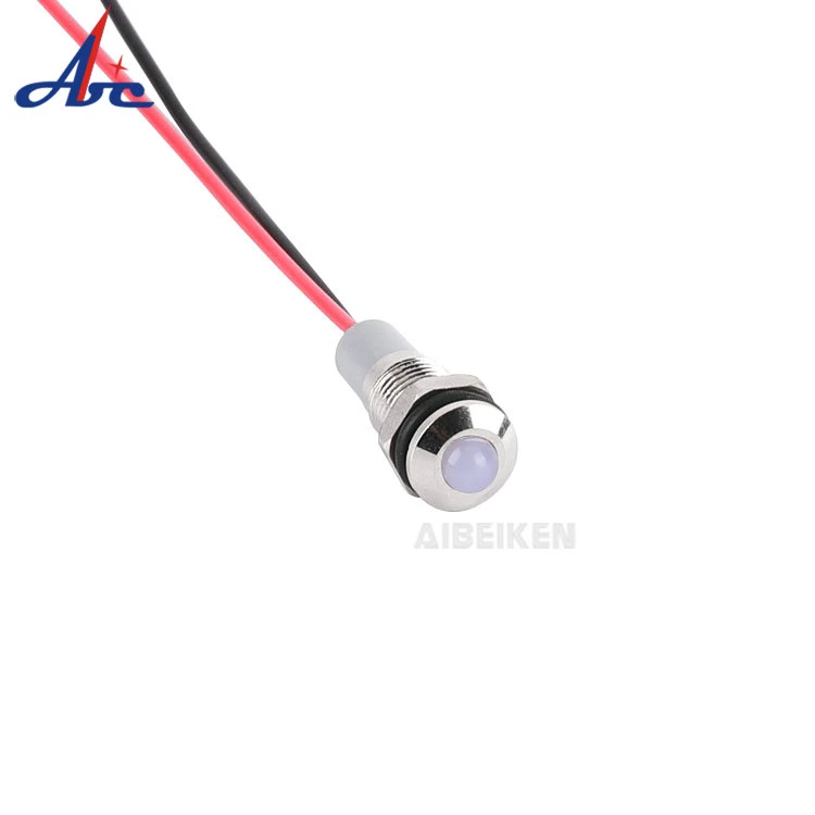 12V LED Sell Like Hot Cakes Plastic Indicator Light 8mm Mini Size Red Green signal Lamp