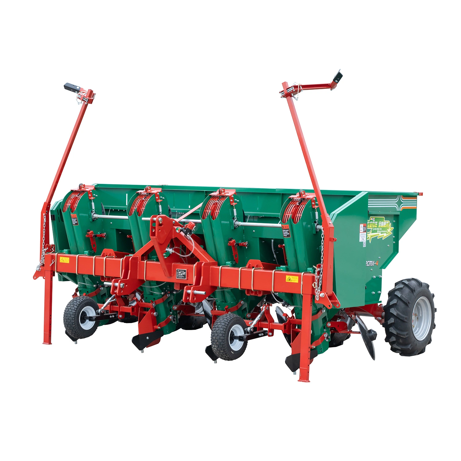 Wide Working Area Russian High Complexity Tractor Mounted 4 Ridges Potato Planter with Fertilizer