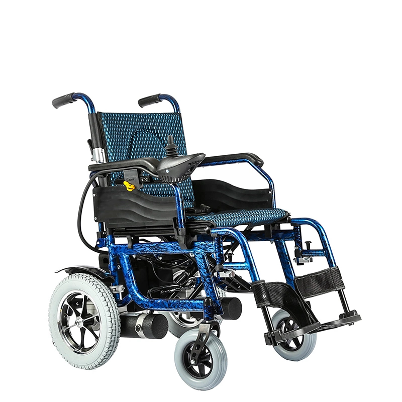 Competitive Price and New Design for Topmedi Humanized Design Lightweight Disabled Foldable Power Electric Wheelchair