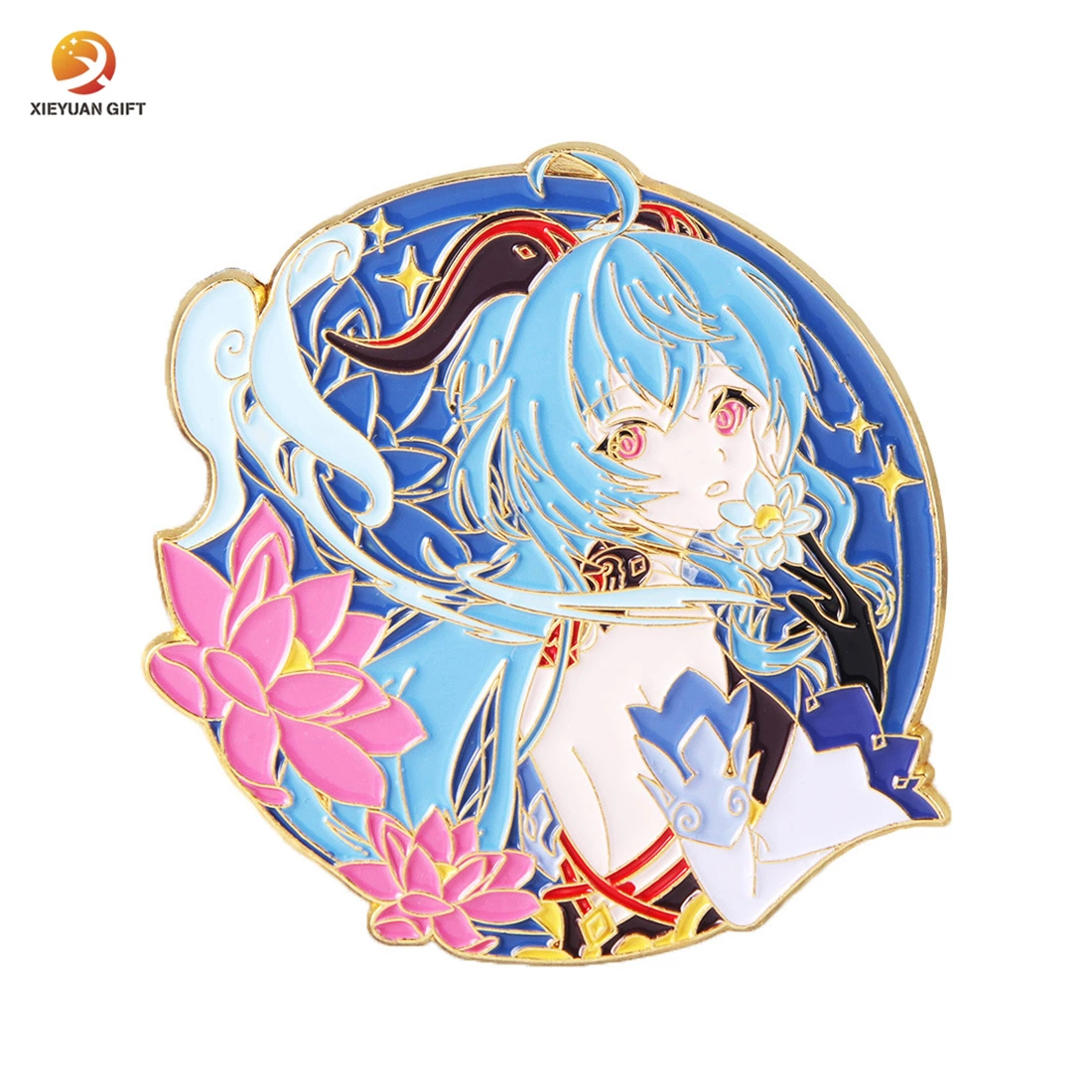 Usine en gros Logo personnalisé 3D Animal Anime Jeu Périphériques Épingles Mignonnes en Alliage de Métal Plaqué Souvenir Cadeau Brillant Broche Émail Badge Épingle de revers dure et douce.