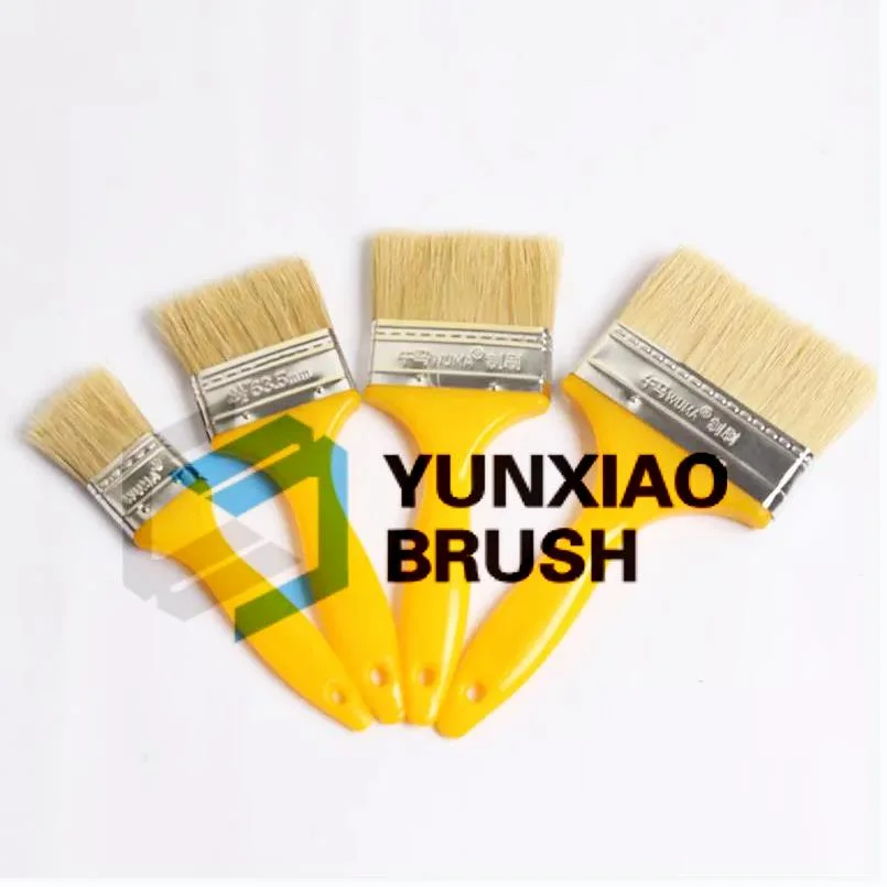 Factory High Quality 1/1.5/2/2.5/3/4/5/6/8 Inch Paint Brush with Plastic Wooden Handle Paint Brush